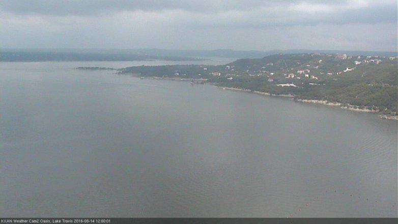 Lake Travis webcam, August 14, 2016 11:30 AM CT