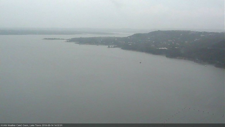 Lake Travis webcam, August 14, 2016 1:50 PM CT