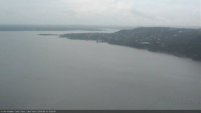 Lake Travis webcam, August 14, 2016 2:10 PM CT