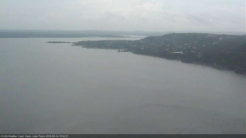 Lake Travis webcam, August 14, 2016 2:25 PM CT
