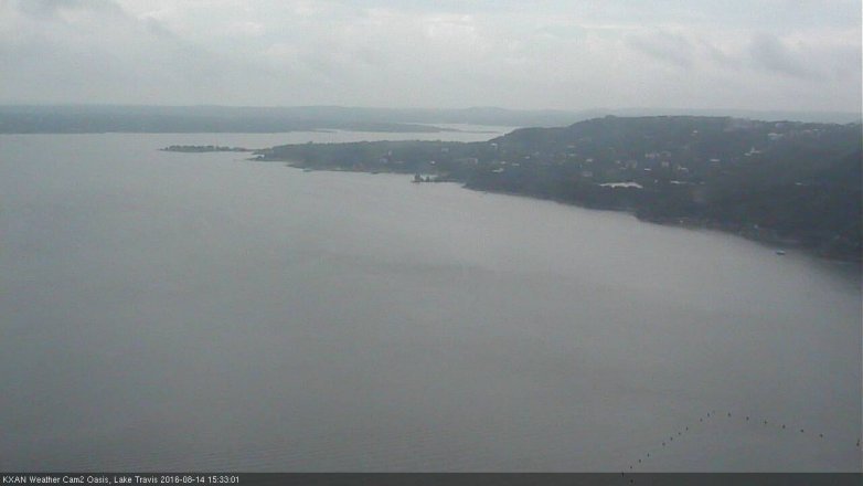 Lake Travis webcam, August 14, 2016 3:00 PM CT