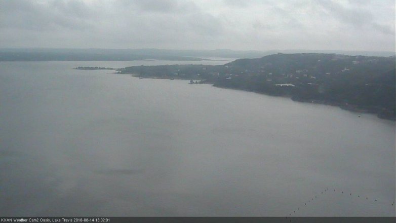 Lake Travis webcam, August 14, 2016 3:10 PM CT