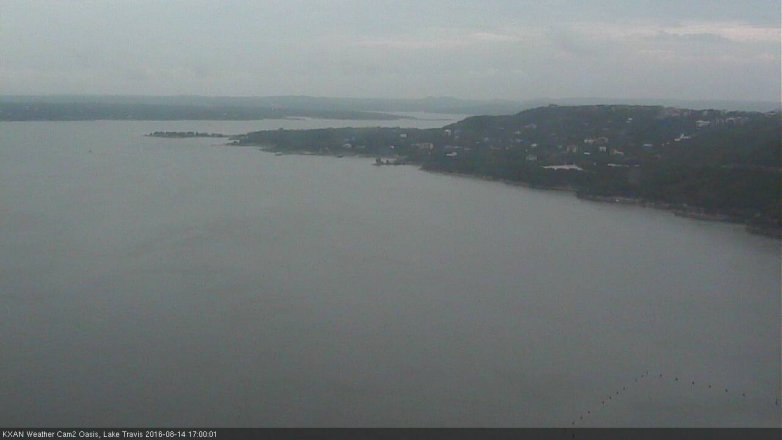 Lake Travis webcam, August 14, 2016 4:20 PM CT