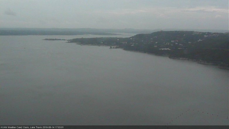 Lake Travis webcam, August 14, 2016 4:35 PM CT