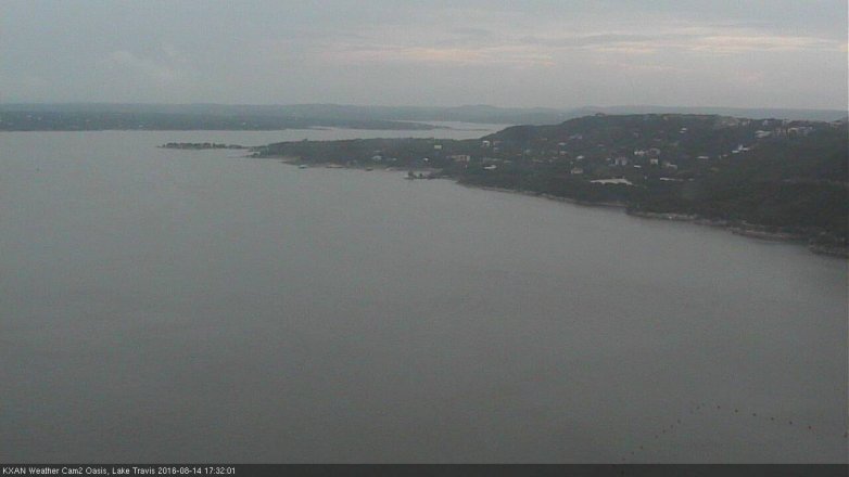 Lake Travis webcam, August 14, 2016 4:50 PM CT