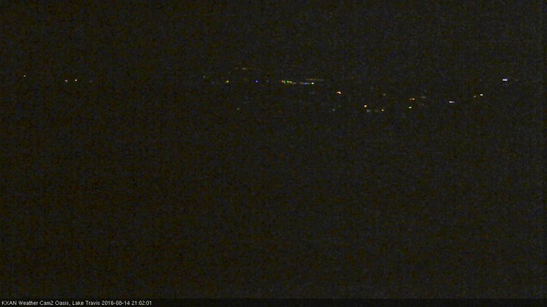 Lake Travis webcam, August 14, 2016 8:05 PM CT