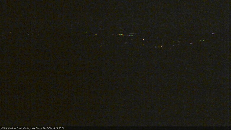 Lake Travis webcam, August 14, 2016 8:30 PM CT