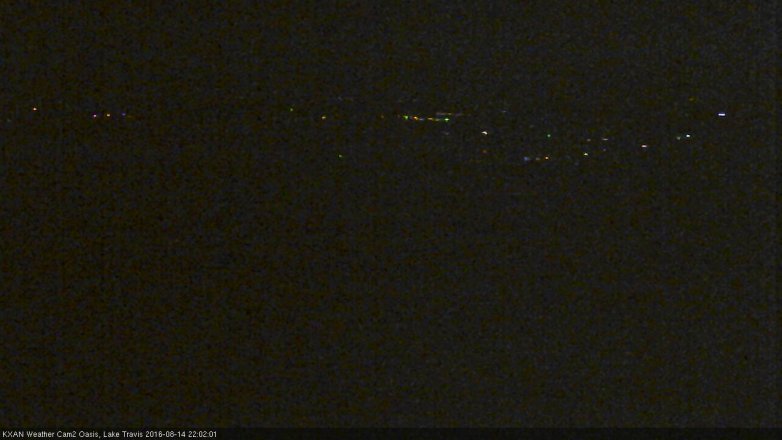 Lake Travis webcam, August 14, 2016 9:05 PM CT