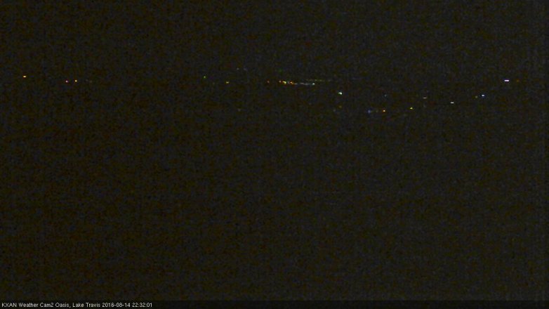 Lake Travis webcam, August 14, 2016 9:35 PM CT