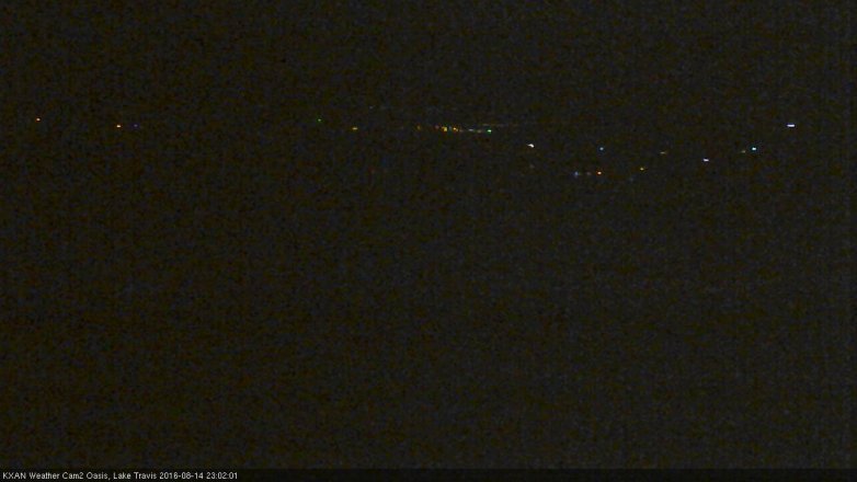 Lake Travis webcam, August 14, 2016 10:20 PM CT