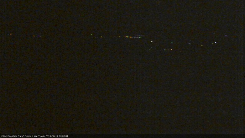 Lake Travis webcam, August 14, 2016 10:35 PM CT