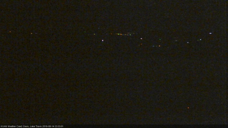 Lake Travis webcam, August 14, 2016 10:55 PM CT