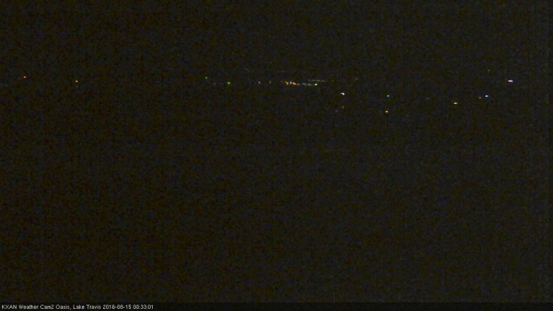 Lake Travis webcam, August 14, 2016 11:40 PM CT