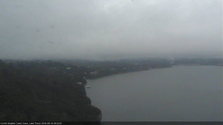 Lake Travis webcam, August 16, 2016 9:00 AM CT