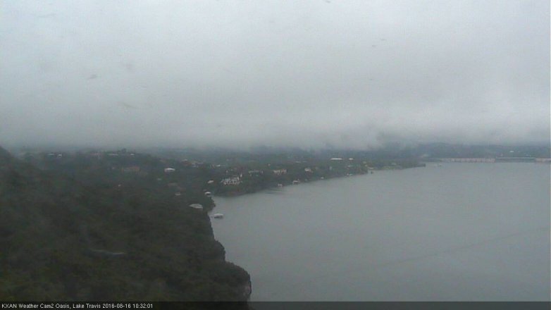 Lake Travis webcam, August 16, 2016 9:35 AM CT
