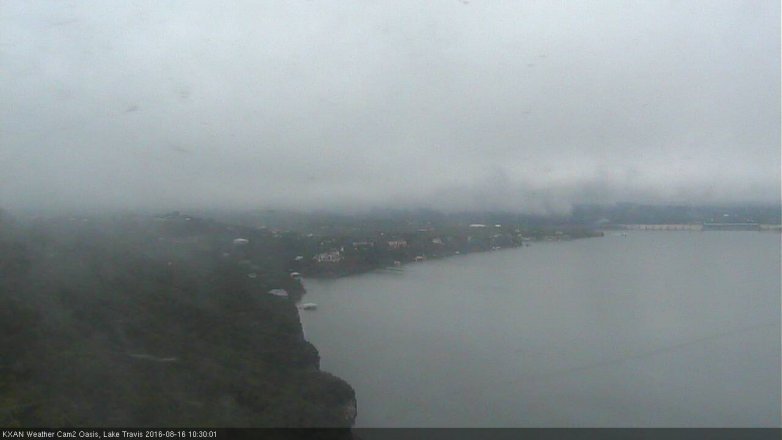 Lake Travis webcam, August 16, 2016 9:55 AM CT