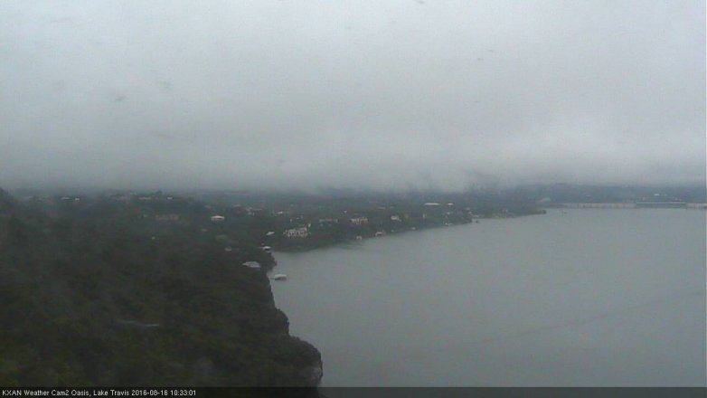 Lake Travis webcam, August 16, 2016 10:05 AM CT