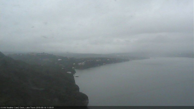 Lake Travis webcam, August 16, 2016 10:10 AM CT