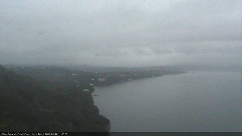 Lake Travis webcam, August 16, 2016 10:15 AM CT