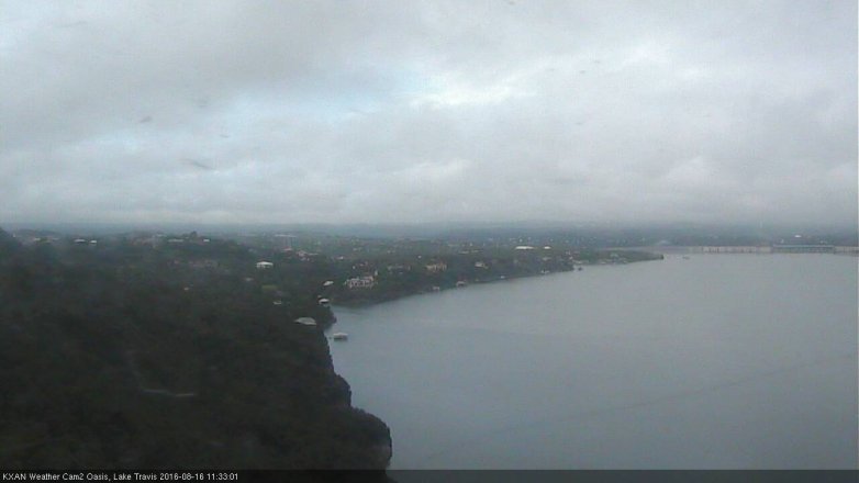 Lake Travis webcam, August 16, 2016 11:05 AM CT