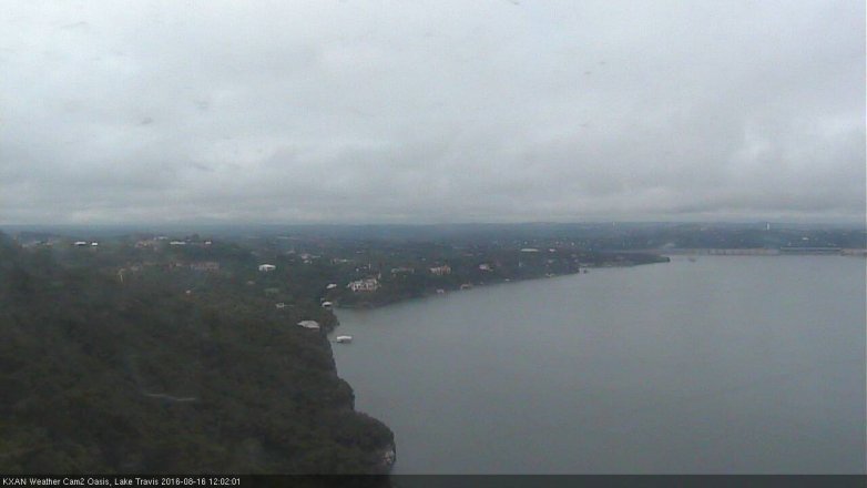 Lake Travis webcam, August 16, 2016 11:20 AM CT