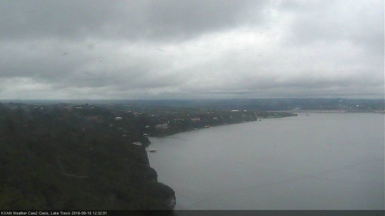 Lake Travis webcam, August 16, 2016 11:40 AM CT