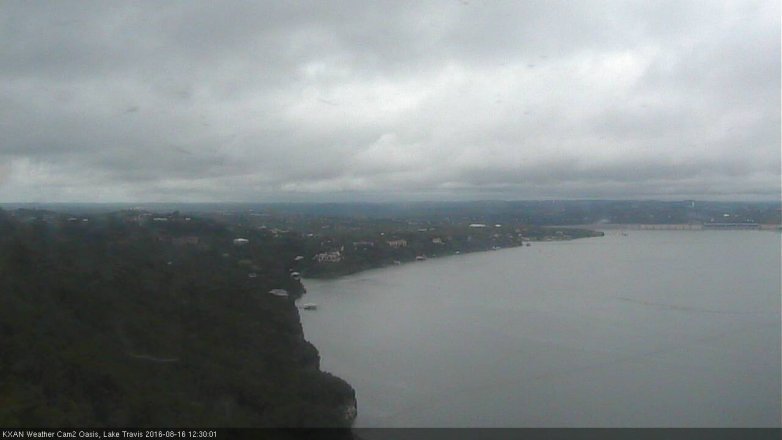 Lake Travis webcam, August 16, 2016 11:55 AM CT