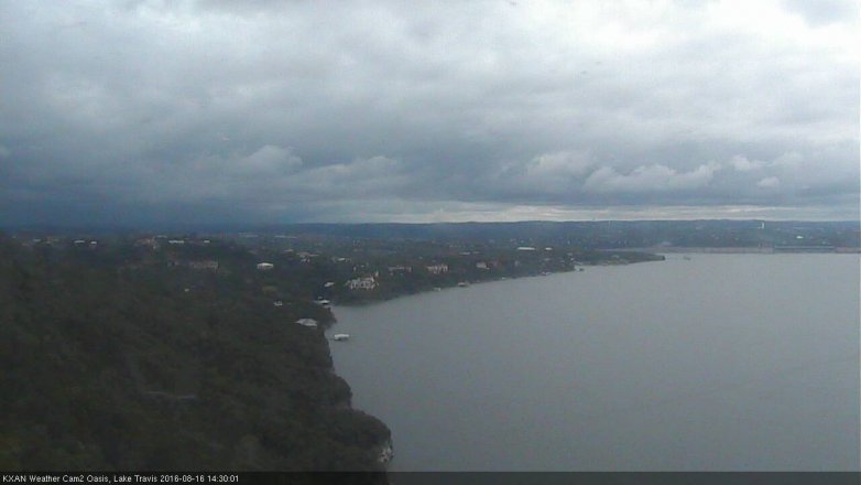 Lake Travis webcam, August 16, 2016 1:55 PM CT
