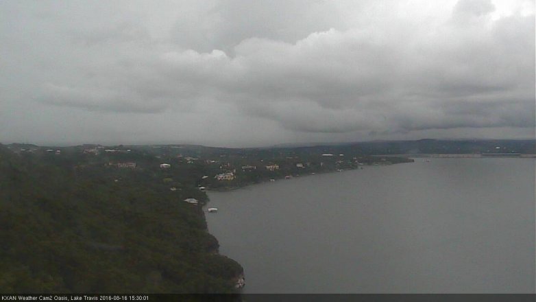 Lake Travis webcam, August 16, 2016 2:50 PM CT