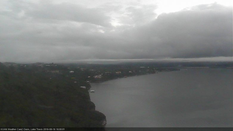 Lake Travis webcam, August 16, 2016 3:10 PM CT
