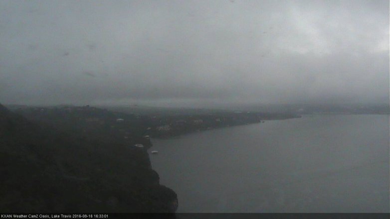 Lake Travis webcam, August 16, 2016 3:50 PM CT