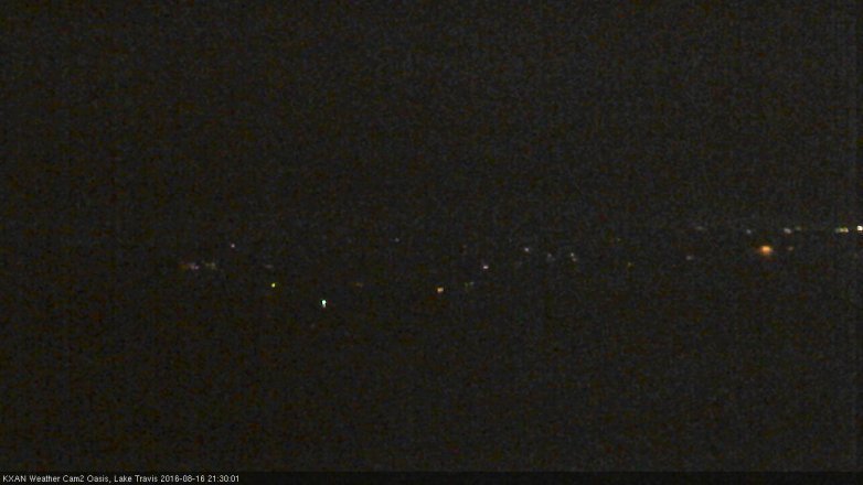 Lake Travis webcam, August 16, 2016 8:45 PM CT