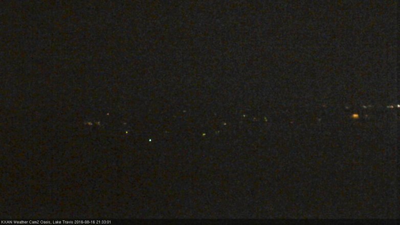 Lake Travis webcam, August 16, 2016 9:05 PM CT