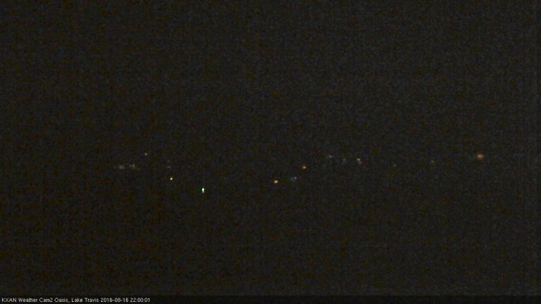 Lake Travis webcam, August 16, 2016 9:15 PM CT