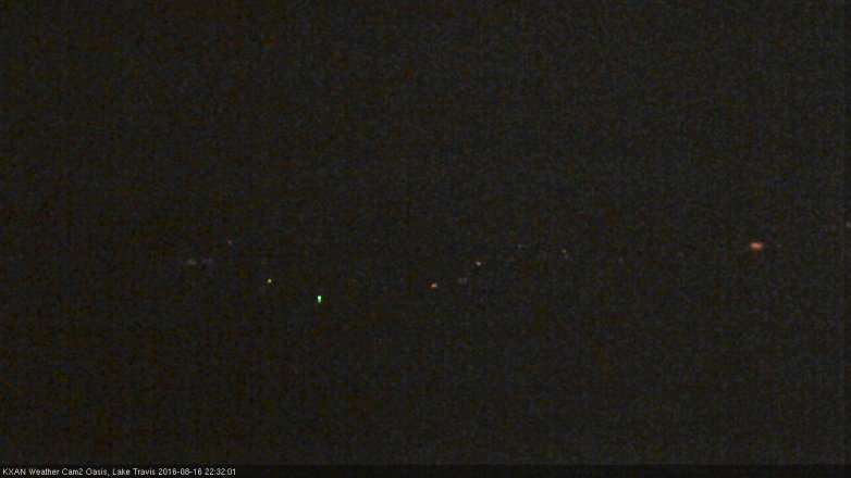 Lake Travis webcam, August 16, 2016 9:55 PM CT