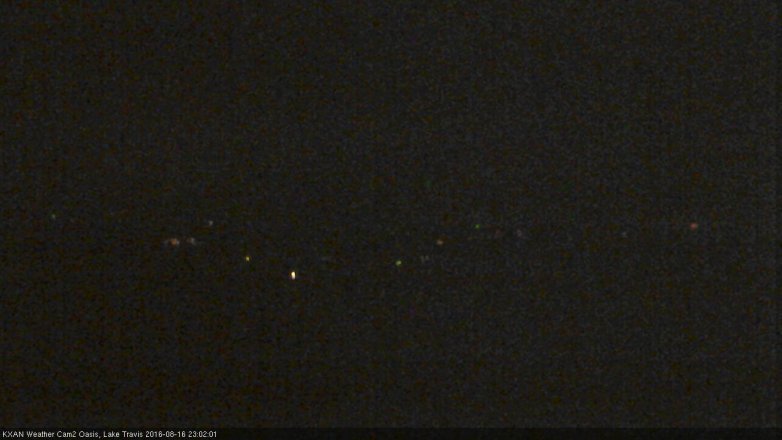 Lake Travis webcam, August 16, 2016 10:05 PM CT