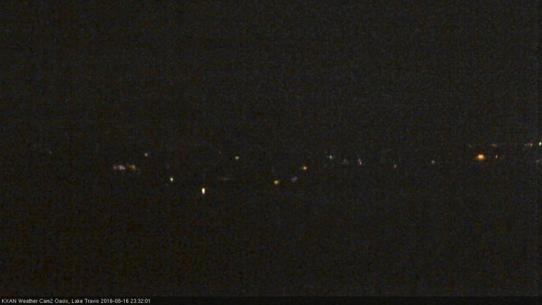 Lake Travis webcam, August 16, 2016 10:40 PM CT