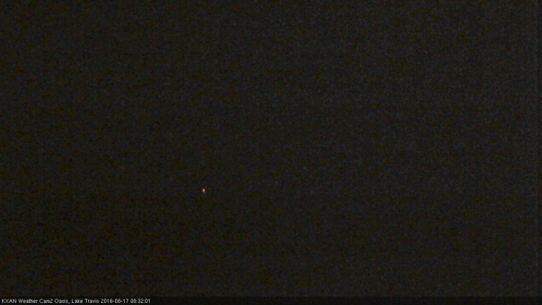 Lake Travis webcam, August 16, 2016 11:35 PM CT