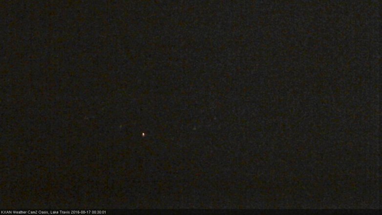 Lake Travis webcam, August 16, 2016 11:50 PM CT