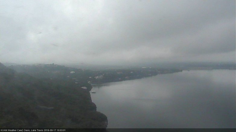 Lake Travis webcam, August 17, 2016 9:35 AM CT