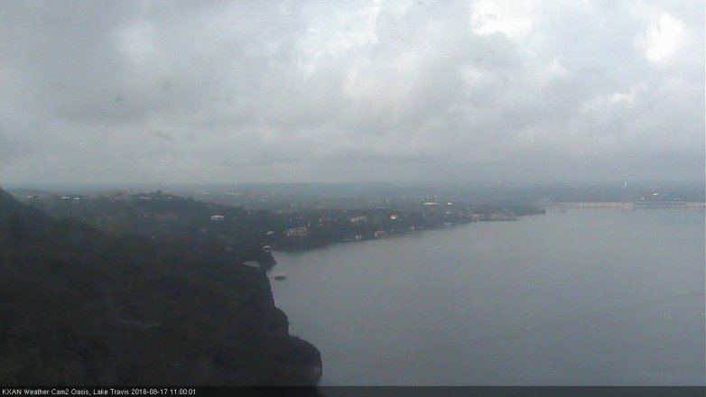 Lake Travis webcam, August 17, 2016 10:10 AM CT