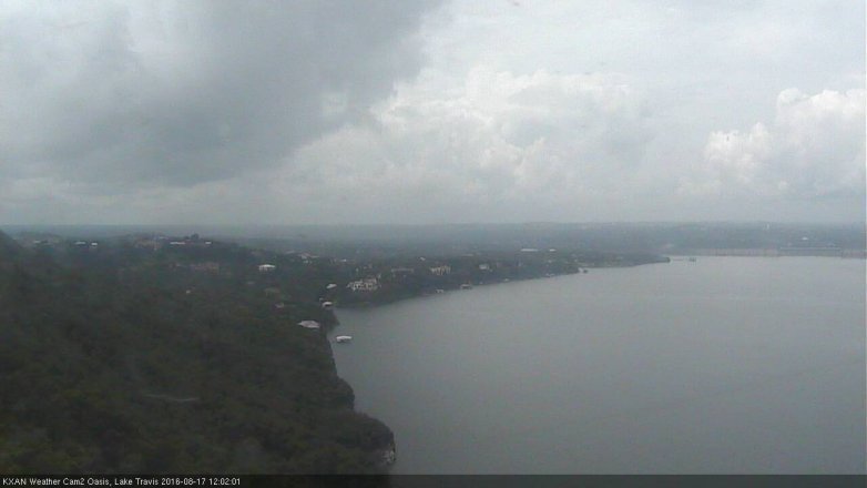Lake Travis webcam, August 17, 2016 11:20 AM CT