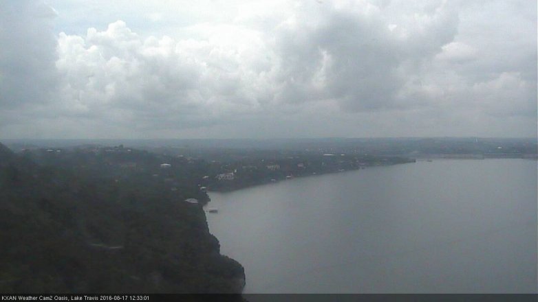 Lake Travis webcam, August 17, 2016 12:00 PM CT