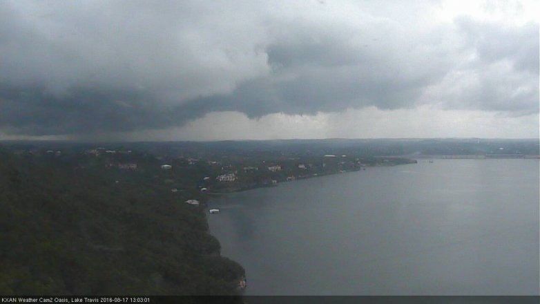 Lake Travis webcam, August 17, 2016 12:15 PM CT