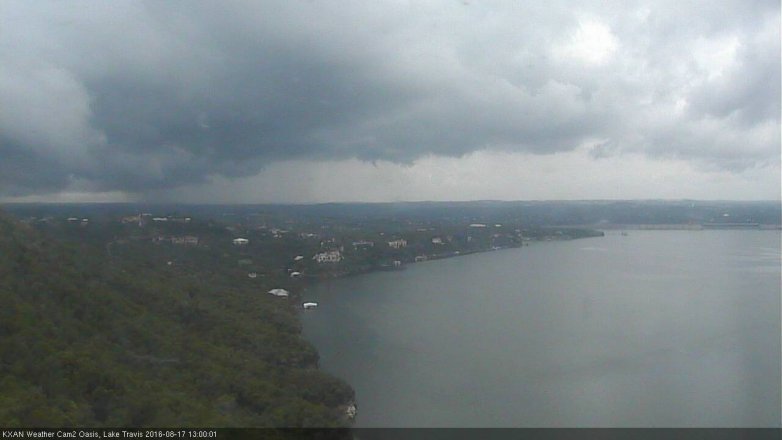 Lake Travis webcam, August 17, 2016 12:25 PM CT