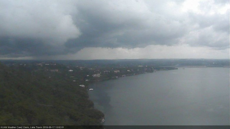 Lake Travis webcam, August 17, 2016 12:30 PM CT