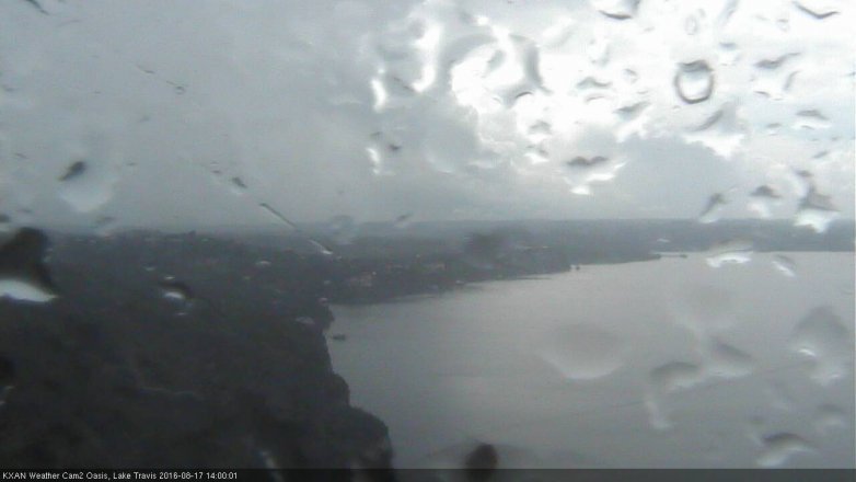 Lake Travis webcam, August 17, 2016 1:20 PM CT
