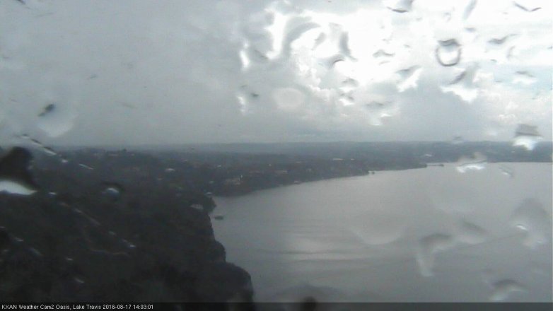 Lake Travis webcam, August 17, 2016 1:35 PM CT