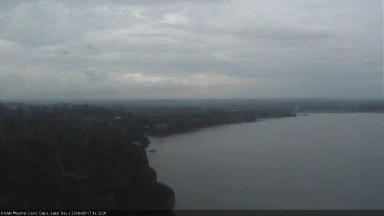 Lake Travis webcam, August 17, 2016 4:30 PM CT