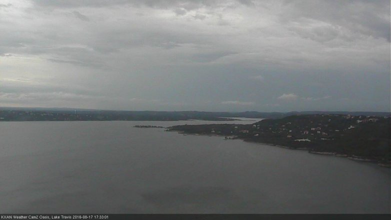 Lake Travis webcam, August 17, 2016 5:05 PM CT